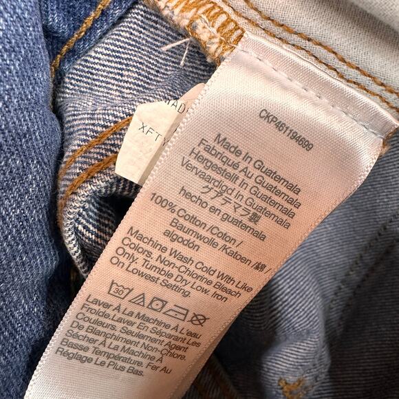 Madewell The MomJean Short Cut Off Shorts Size 24 - Picture 6 of 7